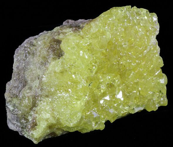 Sulfur Crystals on Matrix - Bolivia #51566